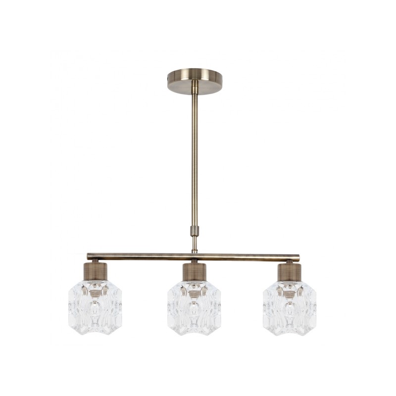 Lámpara Derby cuero 3 x LED E-14 Fabrilamp